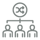 Icon representing organizational change