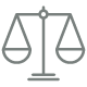 Icon representing legal concerns