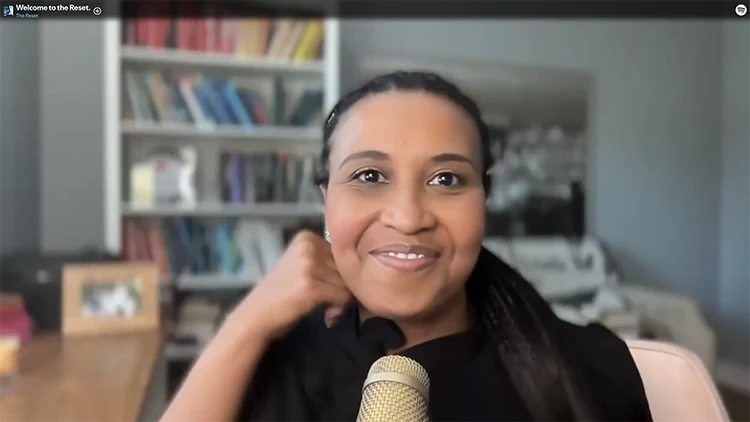 Screenshot from The Reset Podcast Episode 1